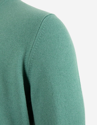 Tröja V-ringad Cashmere Mossgrön