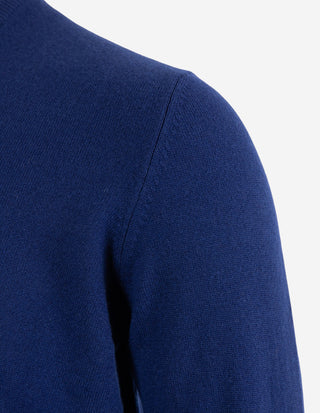Tröja V-ringad Cashmere Marinblå