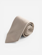 Slips Siden Vävd Beige One Size