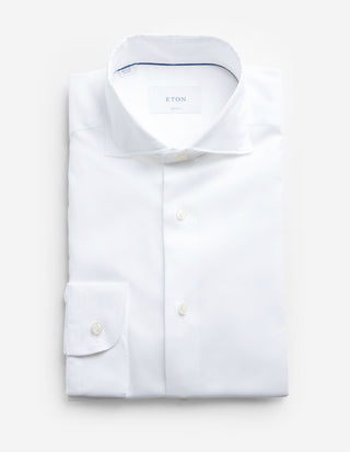 Casual Fit Skjorta Signature Oxford Vit