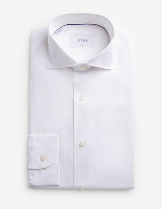 Casual Fit Skjorta Signature Oxford Vit