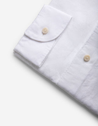 Casual Fit Skjorta Linne Vit