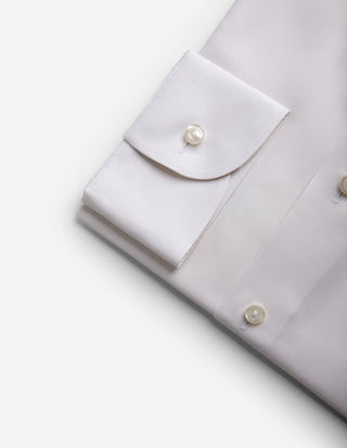 Slim Fit Skjorta Oxford Offwhite
