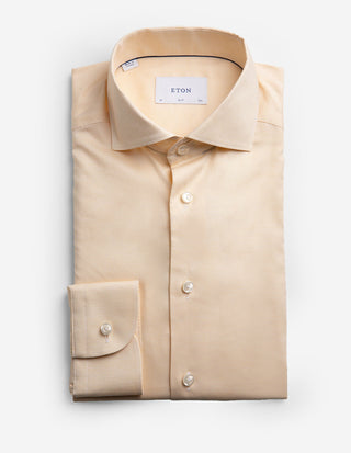 Slim Fit Skjorta Oxford Gul
