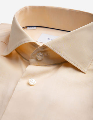 Slim Fit Skjorta Oxford Gul