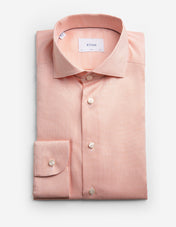 Slim Fit Skjorta Oxford Ljusorange