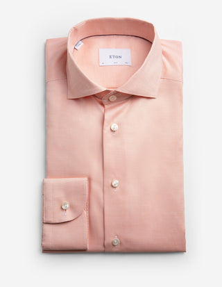 Slim Fit Skjorta Oxford Ljusorange