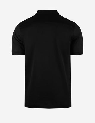 Pikétröja Filo di Scozia Jersey Svart