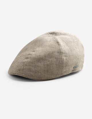 Texas Linen Flat Cap Ljusbeige