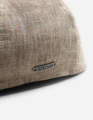 Texas Linen Flat Cap Ljusbeige