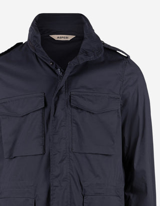 Field Jacket Bomull Nylon Navy