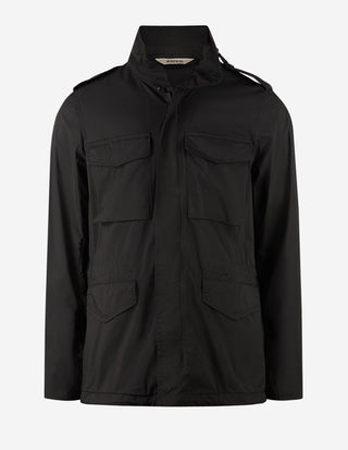Field Jacket Bomull Nylon Svart