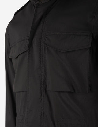 Field Jacket Bomull Nylon Svart
