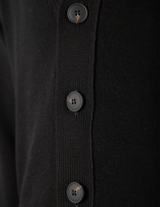 Cardigan Retro Bomull Svart