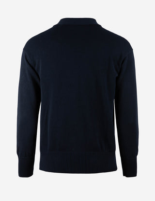 Cardigan Retro Bomull Navy