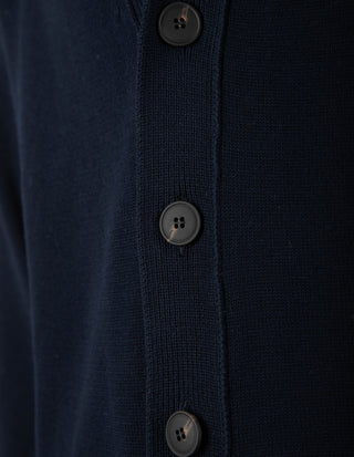 Cardigan Retro Bomull Navy