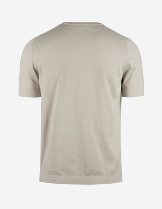 T-shirt Finstickad Bomull Benvit
