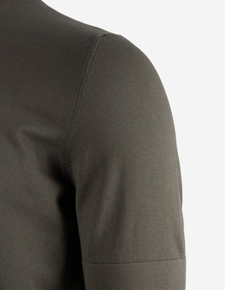 T-shirt Finstickad Bomull Gråbeige