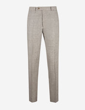 Dandy Byxa Linne Glencheck Ljusbeige