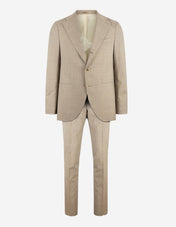 Firenze Kostym Ull Ljusbeige