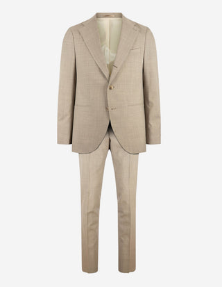 Firenze Kostym Ull Ljusbeige
