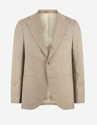 Firenze Kostym Ull Ljusbeige