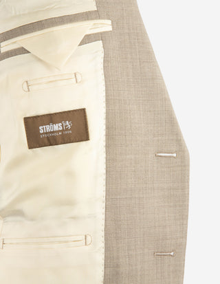 Firenze Kostym Ull Ljusbeige