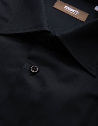 Slim Fit Skjorta Twill Svart