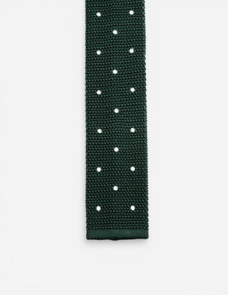 Grana Riso Stickad Slips Siden Mörkgrön/Vit One Size