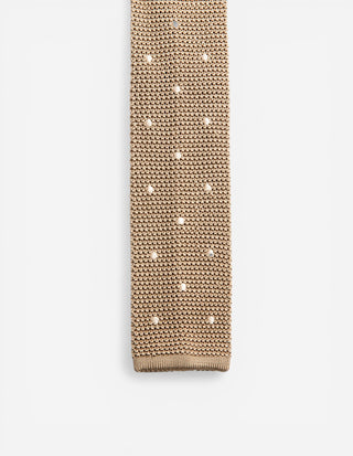 Grana Riso Stickad Slips Siden Beige/Vit One Size