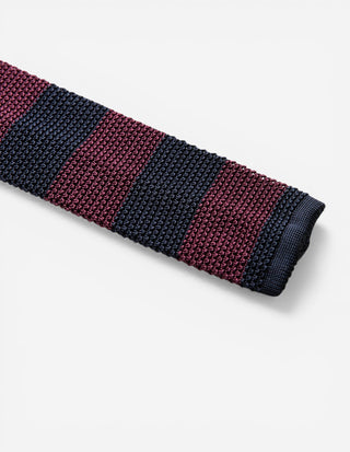Grana Riso Stickad Slips Siden Plommonröd/Navy One Size