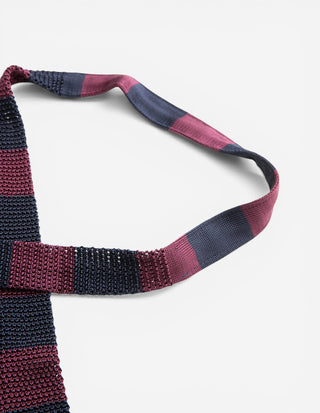Grana Riso Stickad Slips Siden Plommonröd/Navy One Size