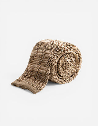 Grana Riso Stickad Slips Siden Beige/Mörkbeige One Size