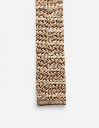 Grana Riso Stickad Slips Siden Beige/Mörkbeige One Size