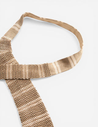 Grana Riso Stickad Slips Siden Beige/Mörkbeige One Size