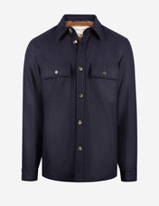 Overshirt Ull Eco-Fur Blå