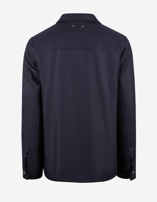 Overshirt Ull Eco-Fur Blå