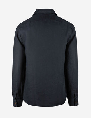Firenze Overshirt Linne Navy