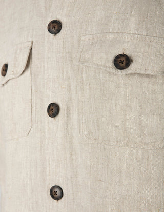 Firenze Overshirt Linne Beige