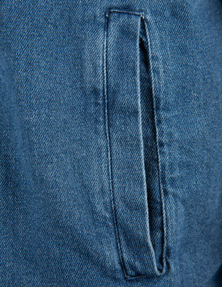 Firenze Overshirt Denim Stretch Denimblå