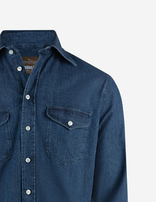 Sartorial Casual Shirt Denim Mörkblå