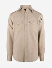 Sartorial Casual Shirt Linne/Bomull Beige