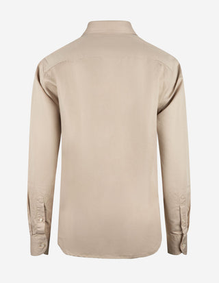 Sartorial Casual Shirt Linne/Bomull Beige