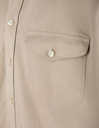 Sartorial Casual Shirt Linne/Bomull Beige