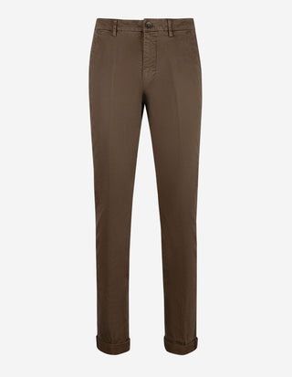 Torino Chinos Bomull Stretch Brun
