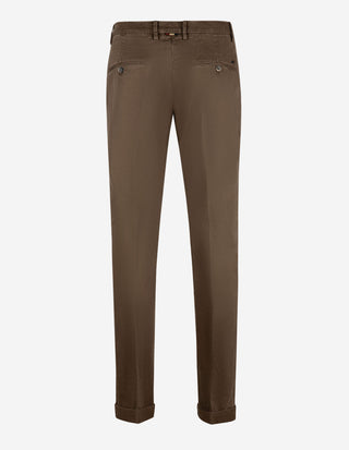 Torino Chinos Bomull Stretch Brun