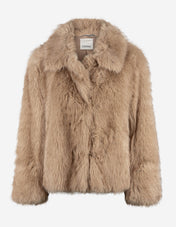 SMMAlce Faux Fur Jacka Beige