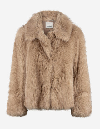 SMMAlce Faux Fur Jacka Beige