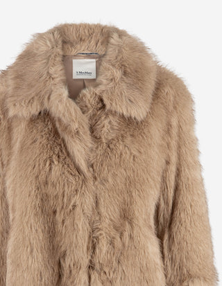 SMMAlce Faux Fur Jacka Beige