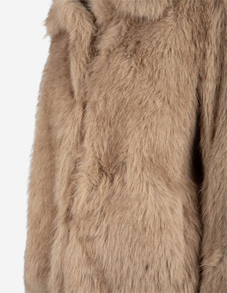 SMMAlce Faux Fur Jacka Beige